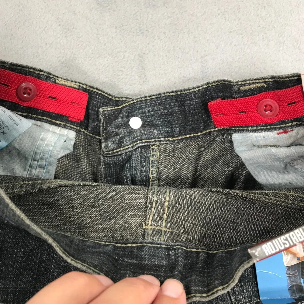 Vintage Y2K Wrangler Cargo Jeans Kids Size 14 Regular Loose Fit Denim NEW Baggy